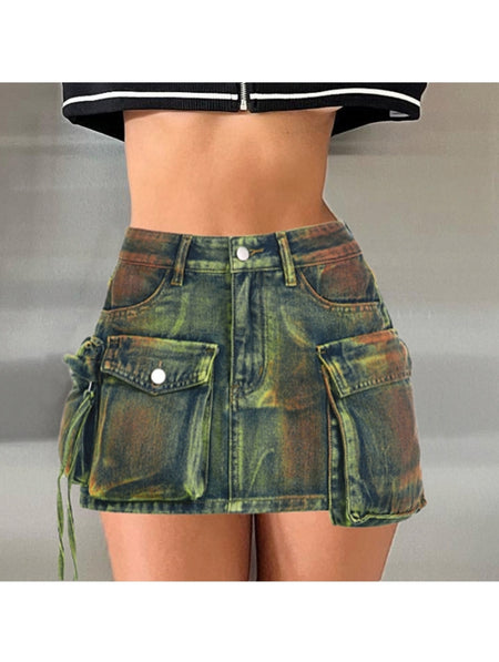 “Not Your Average” Cargo Mini Skirt